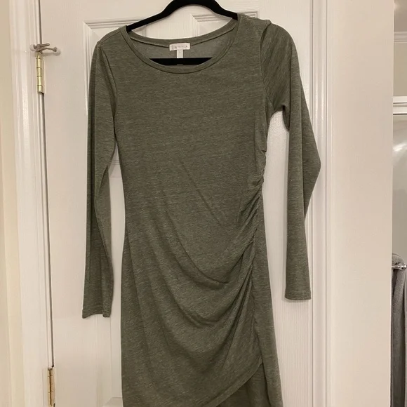 Leith | Dresses | Leith Long Sleeve Green Dress | Poshmark